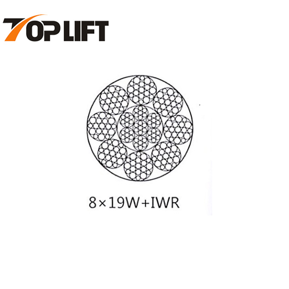 Line Contacted Steel Wire Rope (Galvanized & Ungalvanized) 8X19S+FC 8X19S+IWRC 8X19W+FC 8X19+IWRC