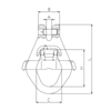 G100 Rigging Hardware Alloy Steel Clevis Master Link with Latch Bolt