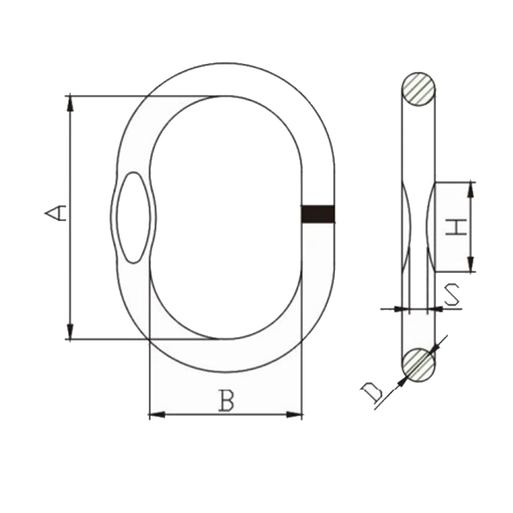TP-801 Rigging Hardware Alloy Steel Quenched and Tempered European Type G80 Master Link