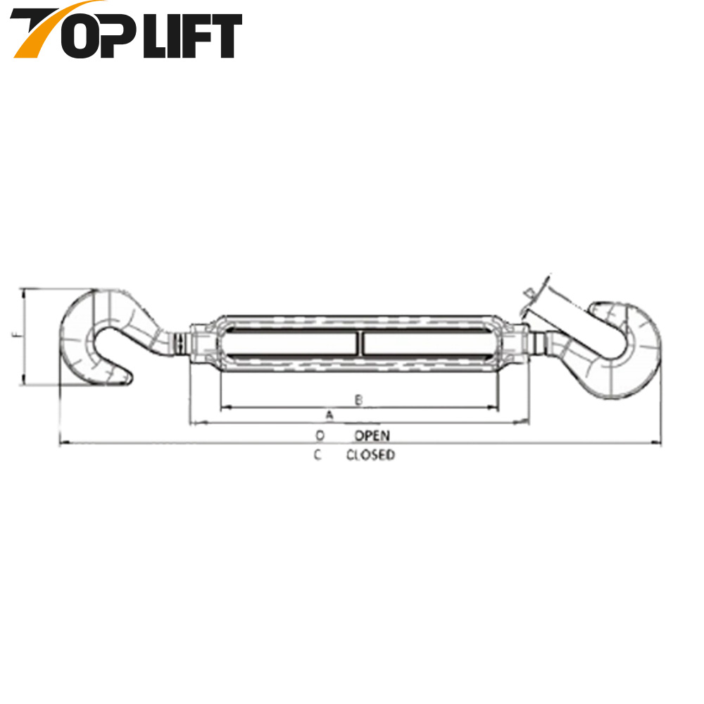 US Type Turnbuckle Hook & Hook