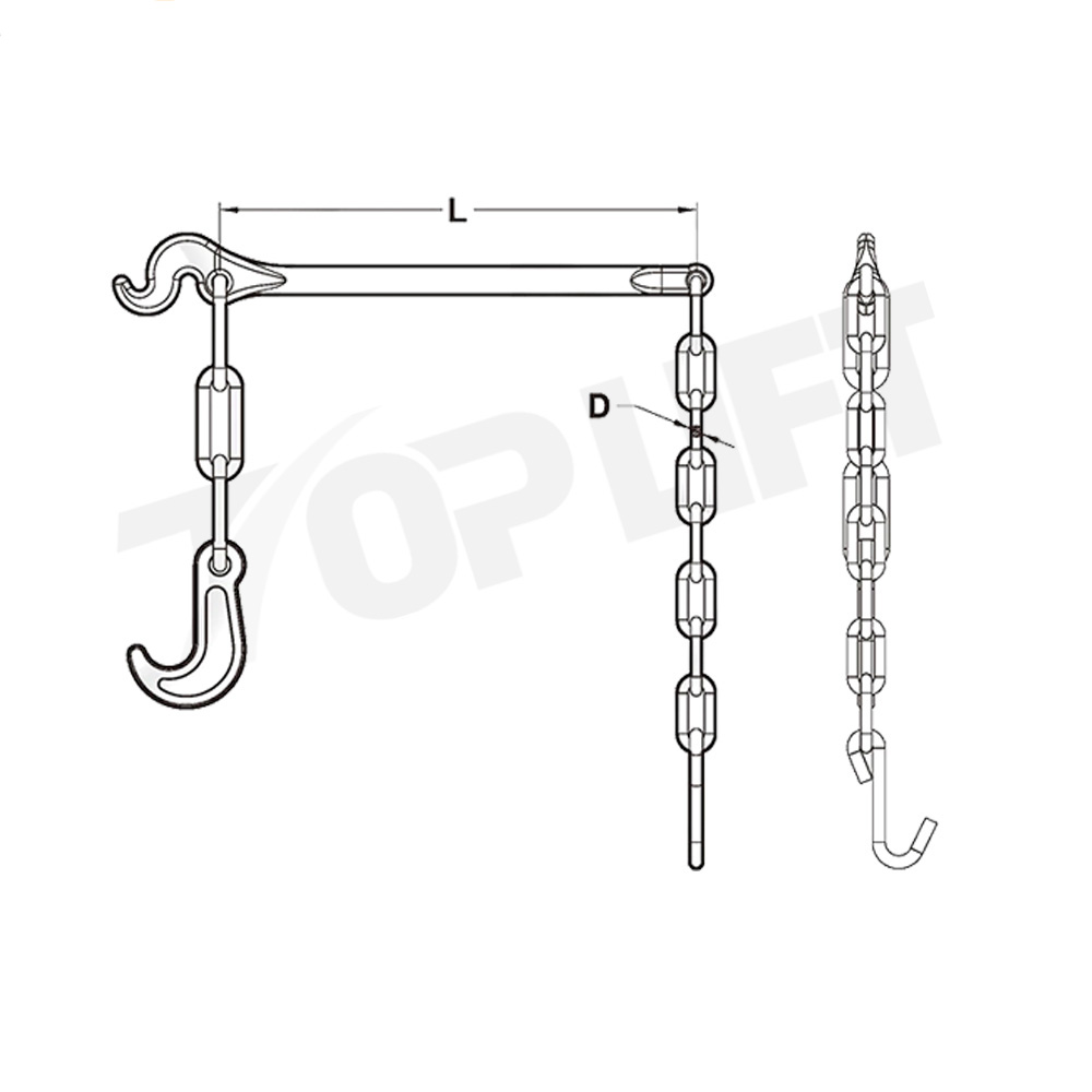 Forging Steel Lashing Chain with Grab