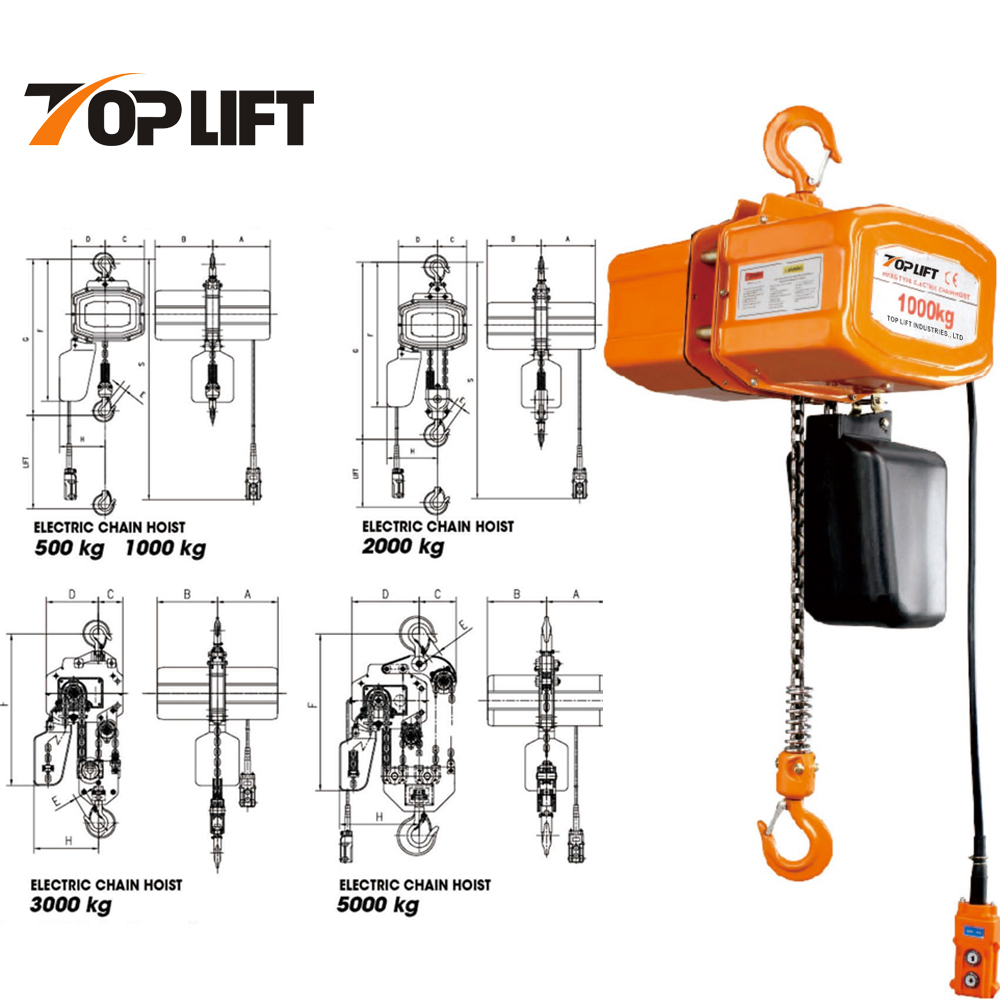 Single/Double Speed Suspended Type Heavy Duty Lifting Electric Chain Block