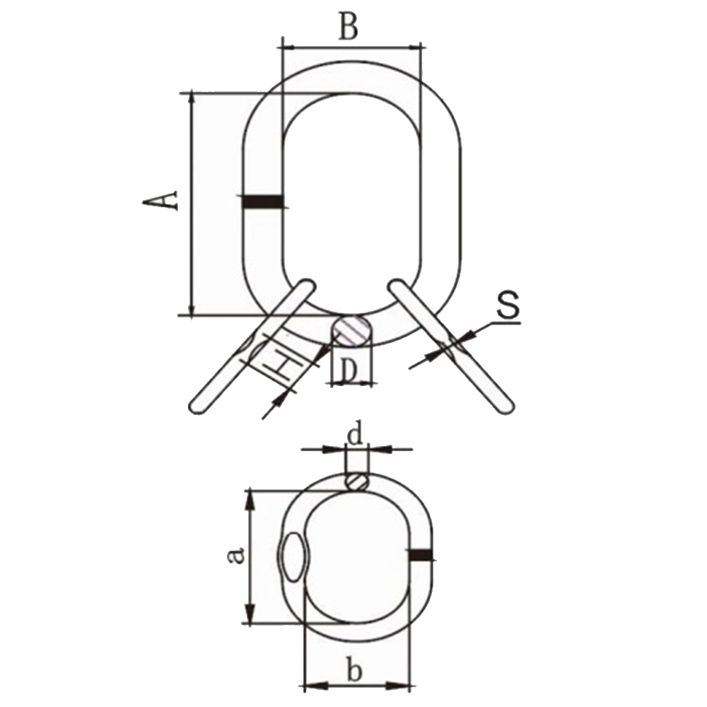 Alloy Steel European Type G80 Master Link Assembly in Machinery