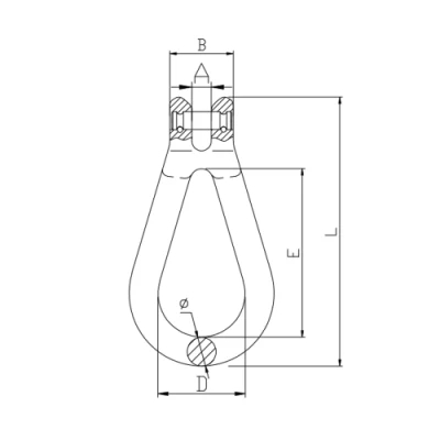 Grade 100 Hot Sales High Performance G100 Clevis Reeving Link