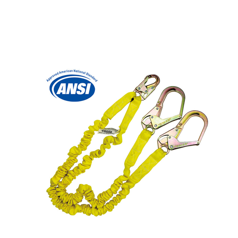 Elastic Double Lanyard with ANSI Certification