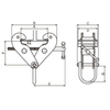 TP-WJC High Quality Metal Steel Heavy Lifting Beam Clamp Shackle Type