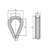 TP-Lifting Extra Heavy Wire Rope Thimbles G414
