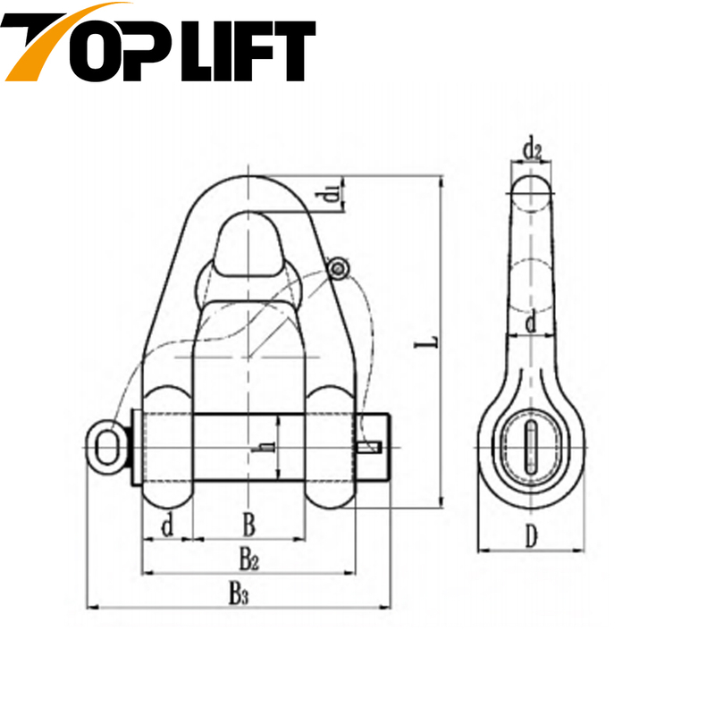 Type A Anchor Chain Accessories Buoy Shackle For Marine Anchor Chain