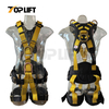 Fall Protection Kit 7 Point Dring with Back Waist Thigh Pad Full Body Roofing Safety Harnesses