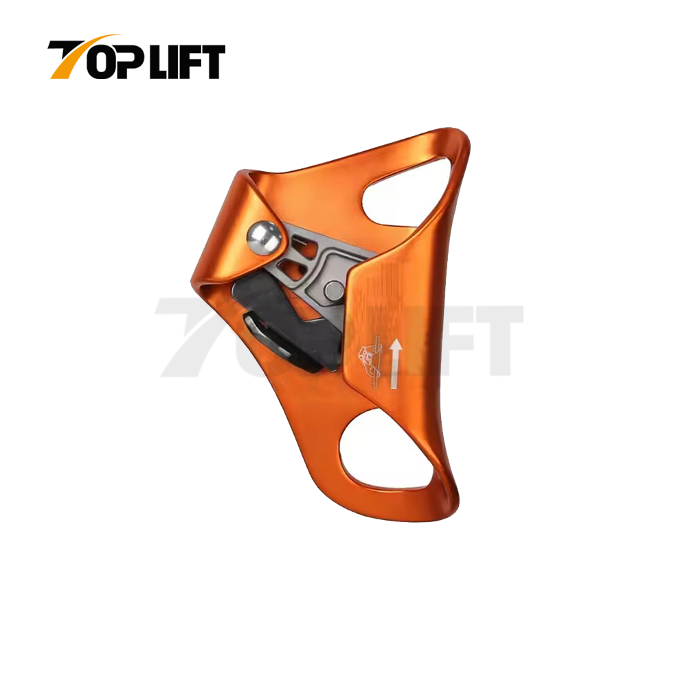 TP-F07 aluminum Rope Clamp chest ascender with foldable safety catch for rope 6 to15mm
