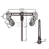 TP-10-1030 G100 Ratchet Chain Binder Type Hooks Load Binder