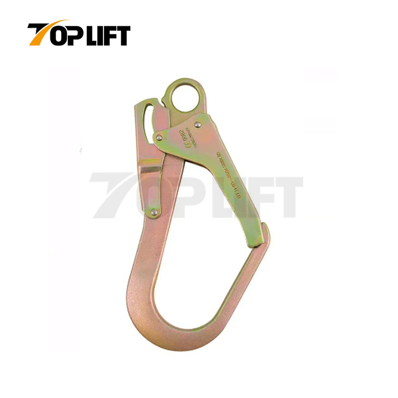 TOPLIFT 25KN Opening 55MM Alloy Steel Snap Hook Locking Carabiner for Safety