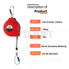 TP-SRL060B En Certified 20mm D Yneema Webbing Type 6m Self-Retractable Lifeline Fall Arrester