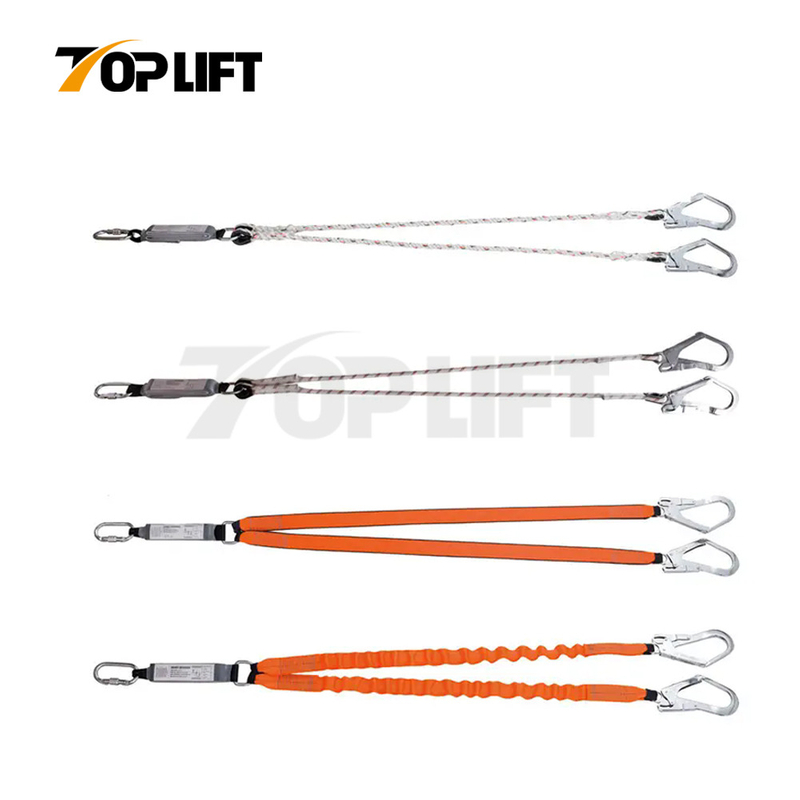 TP-SL5215/5216/5217/5218 Double Lanyard with Absorber and D-ring