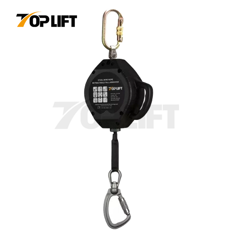 TOPLIFT Capacity 100KG 10M Webbing Retractable Fall Arrester Lifeline