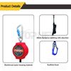 TP-SRL030BSN Capicity 140kg En 360 Webbing Absorber with Scaffold Hook Self-Retracting Lifeline Safety Device Fall Arrester