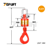 Versatile Vertical Alloy Steel 360° Rotating Industrial-Grade G80 Oilfield Swivel Hook