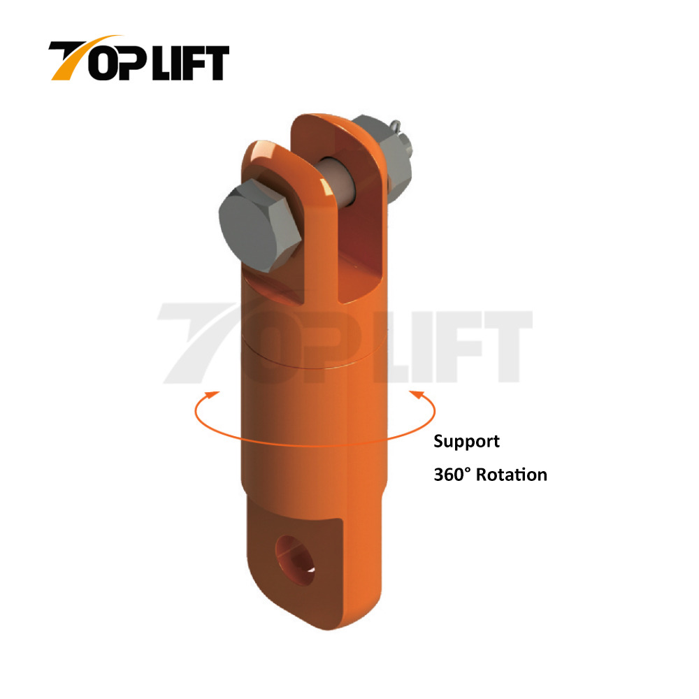 Heavy-Duty Wire Rope Lifting Eye And Jaw Style Angular Contact Bearing Swivel