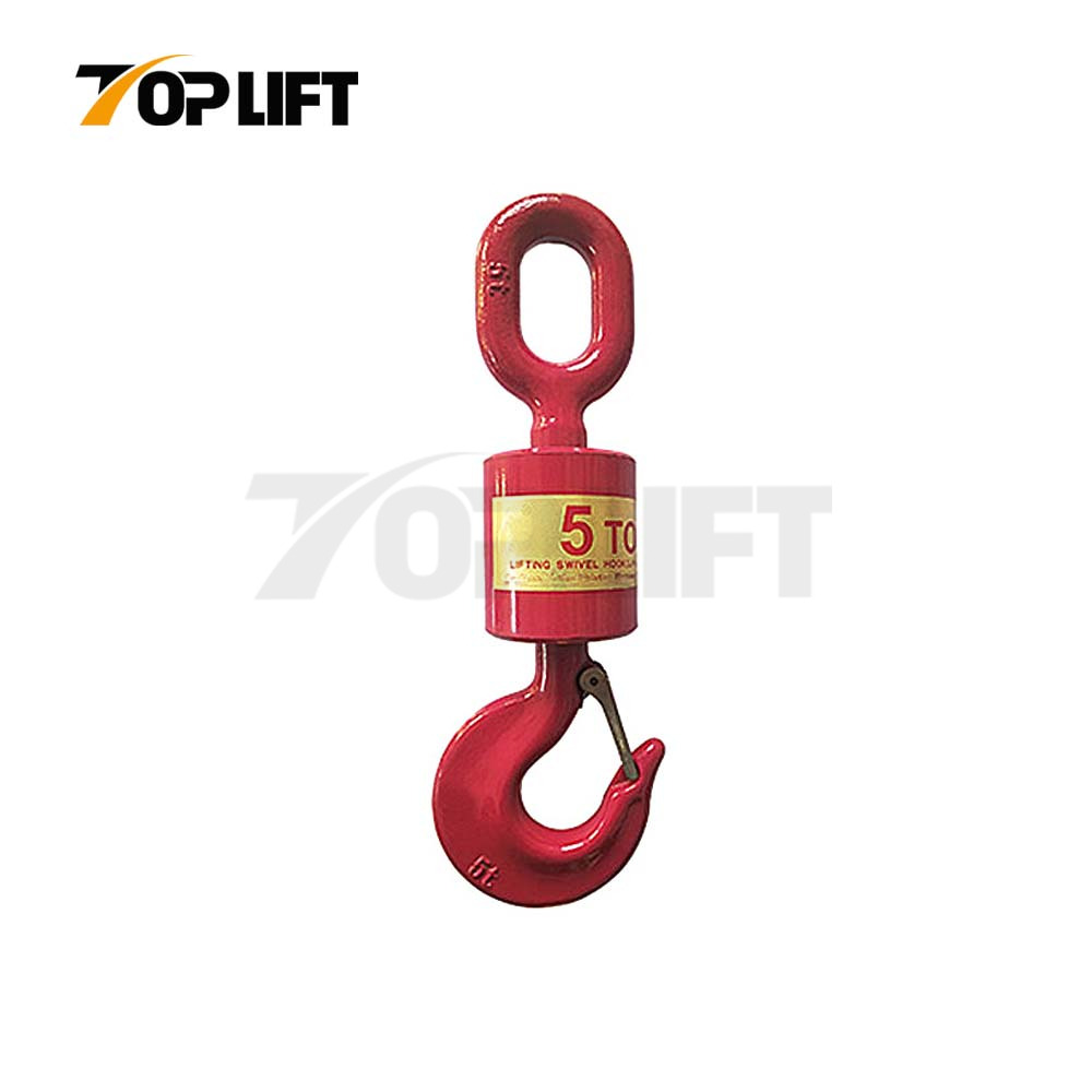 High-strength Alloy Steel 360° Rotation Universal Vertical Swivel Lifting Hook (One Hook One Ring)