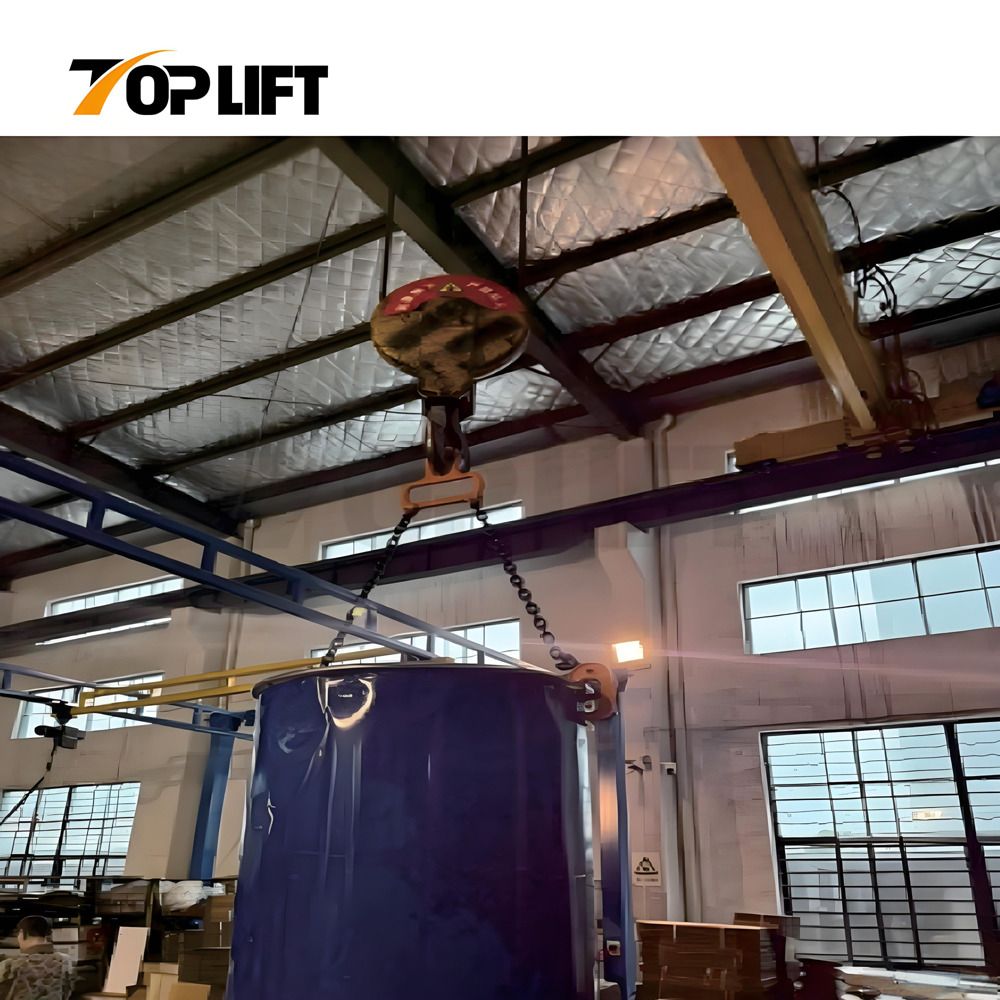 TOPLIFT 1TON DRUM LlFT CLAMP DUAL PURPOSE FOR LIFTING AND FORKLIFT OPERATIONS 