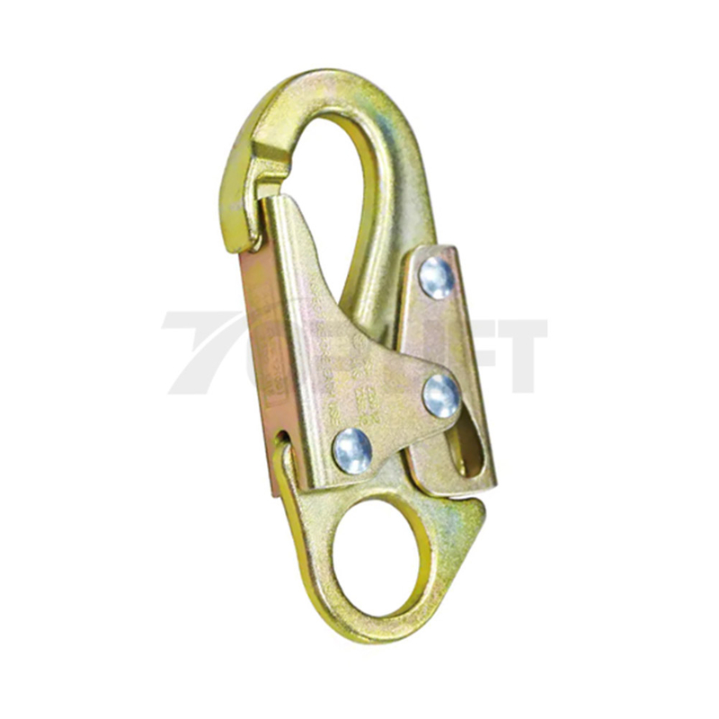 TOPLIFT 23KN Opening 21MM Alloy Steel Snap Hook Locking Carabiner for Safety