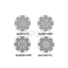 Galvanized / Ungalvanized Line Contact Wire Rope For Elevator and Lifting Equipment