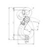 Alloy Steel Forged G80 Eye Type Safety Hook for Rigging Hardware