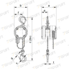 Compact, Light Weight And Simple Design Manual Pulley Chain Hoist Chain Block 500KG Capacity