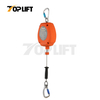 TOPLIFT Factory Self Protection Retractable 10M Wire Rope Fall Arrester Lifeline 