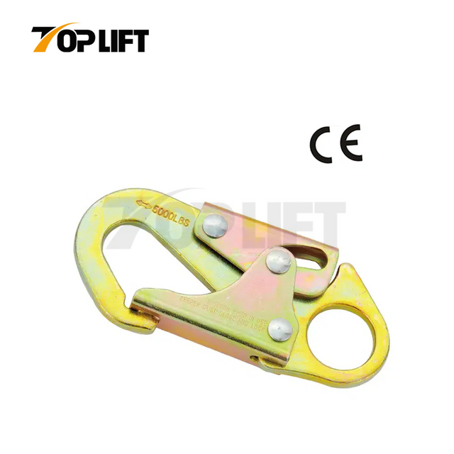 TOPLIFT 25KN Opening 19MM Alloy Steel Snap Hook Locking Carabiner for Safety