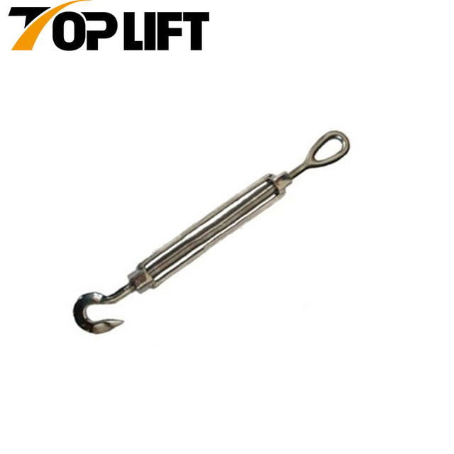 Premium 316 Stainless Steel US Type Turnbuckle with Hook and Eye 
