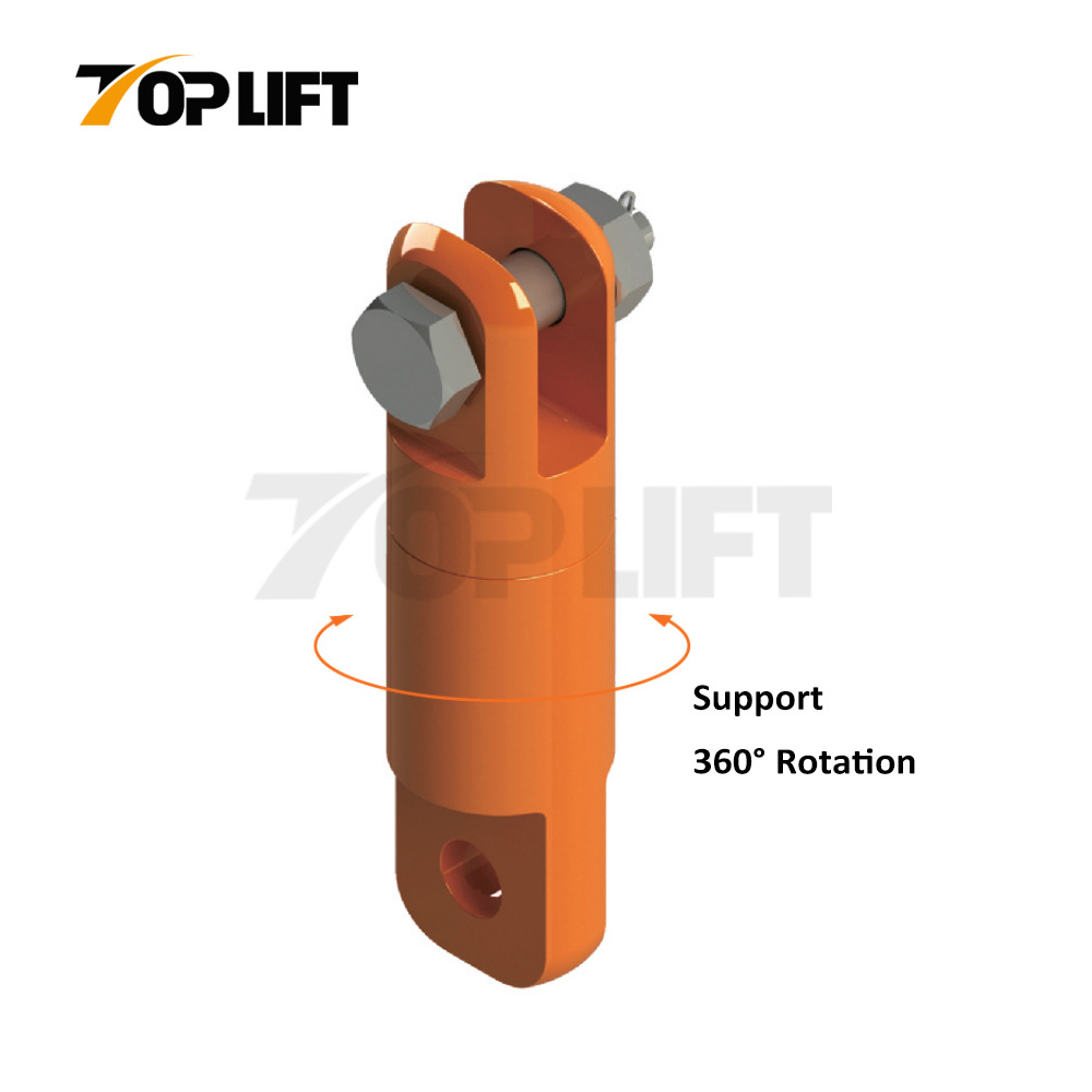 Heavy-Duty Wire Rope Lifting Eye And Jaw Style Angular Contact Bearing Swivel