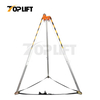 TOPLIFT TP-906 En Standard 1 Pulleys with Winch 3 Anchor Points Lifting Safety Aluminum Steel Rescue Tripod 