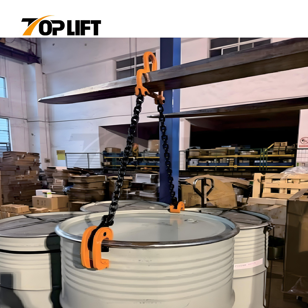 TOPLIFT 1TON DRUM LlFT CLAMP DUAL PURPOSE FOR LIFTING AND FORKLIFT OPERATIONS 