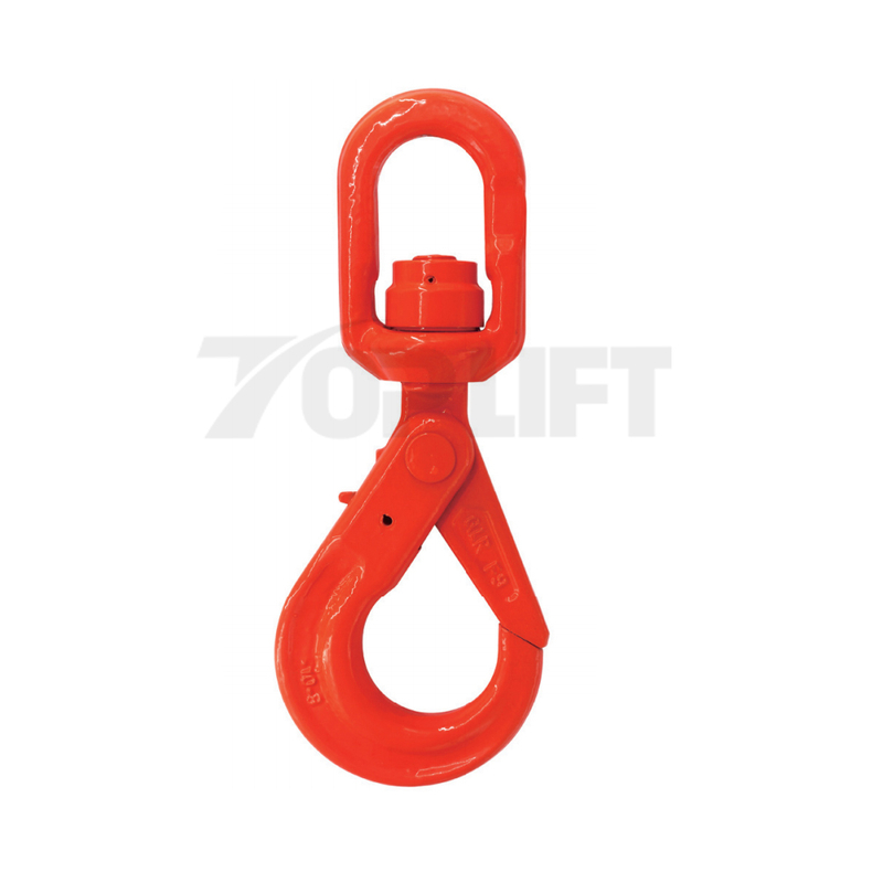G80 Rigging Hardware Rotating Safety Self-Lock Hook with Bearing