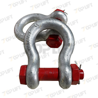 G-2130 Galvanized Quality Carbon Steel Bow Shackle Dee Shackles for Mining Heavy Industry Lifting Industrial Applications