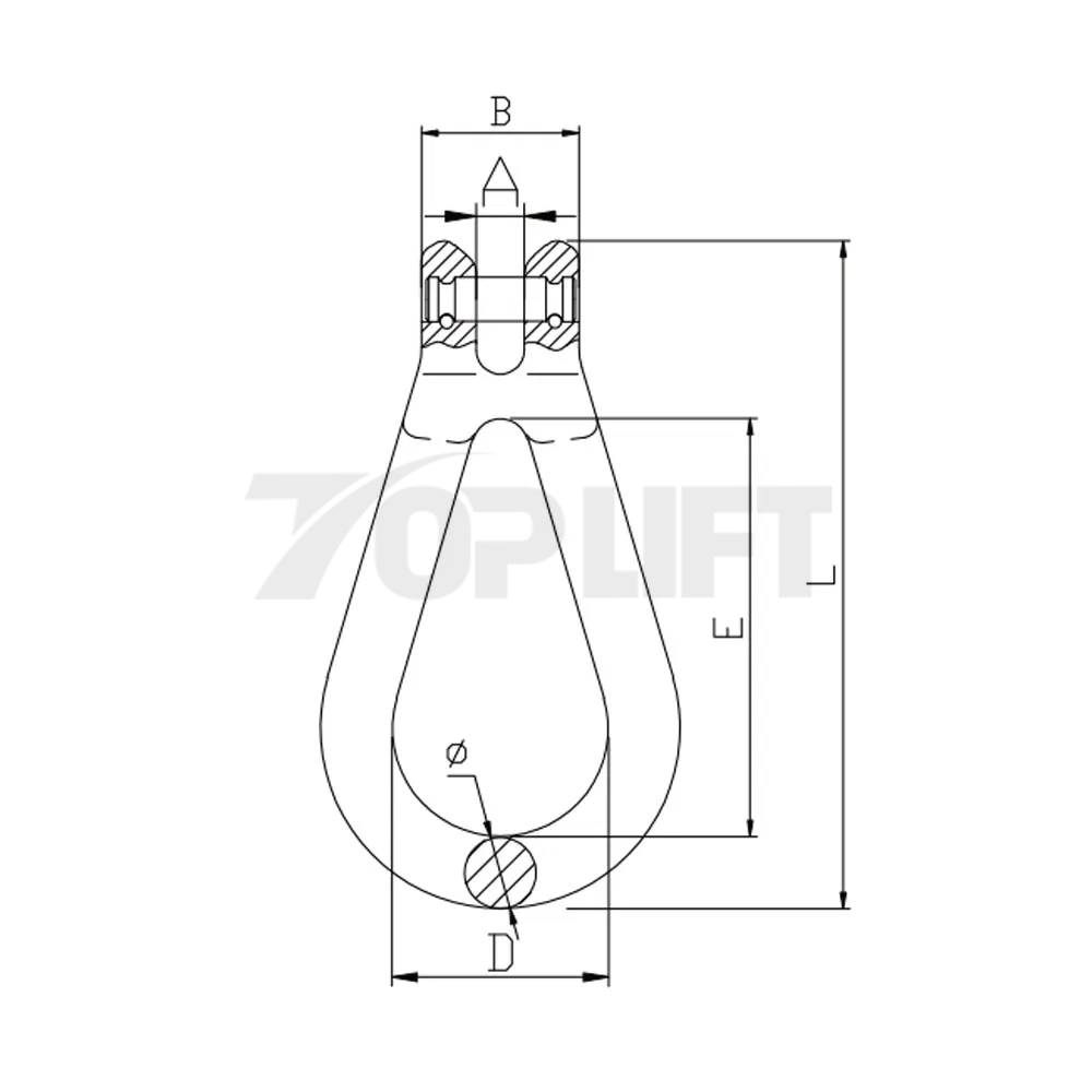 Grade 100 Hot Sales High Performance G100 Clevis Reeving Link