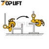 TMS Horizontal Plate Clamp with Safety Lock 0.5T to 5T Loading Lifting Equipment