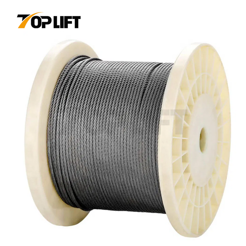 Galvanized / Ungalvanized Steel Wire Rope 1X3 1X7 1X19 1X37