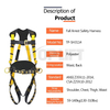 TP-SH3107 Full Body Safety Harness for Fall Protection with ANSI certification
