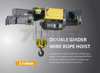 Heavy Duty Lifting Trolley Double Grider Electric Wire Rope Hoist