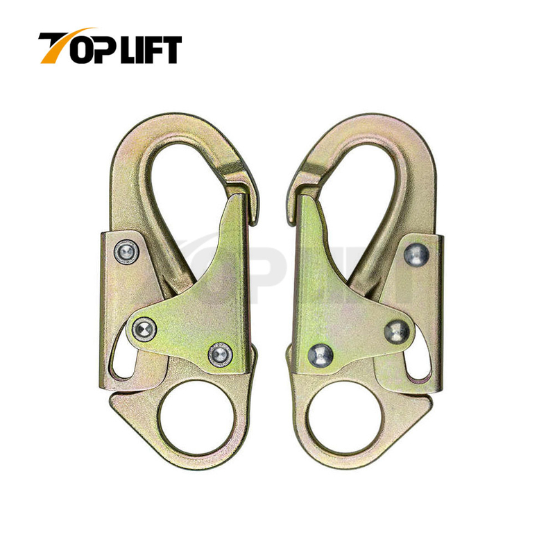 TOPLIFT 23KN Opening 21MM Alloy Steel Snap Hook Locking Carabiner for Safety