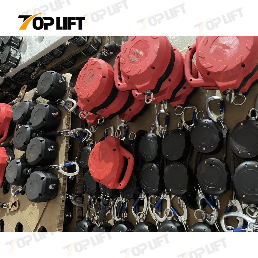 China-Made ANSI Certified 10-33FT Wire Rope Self Retractable Fall Arrester Lifeline
