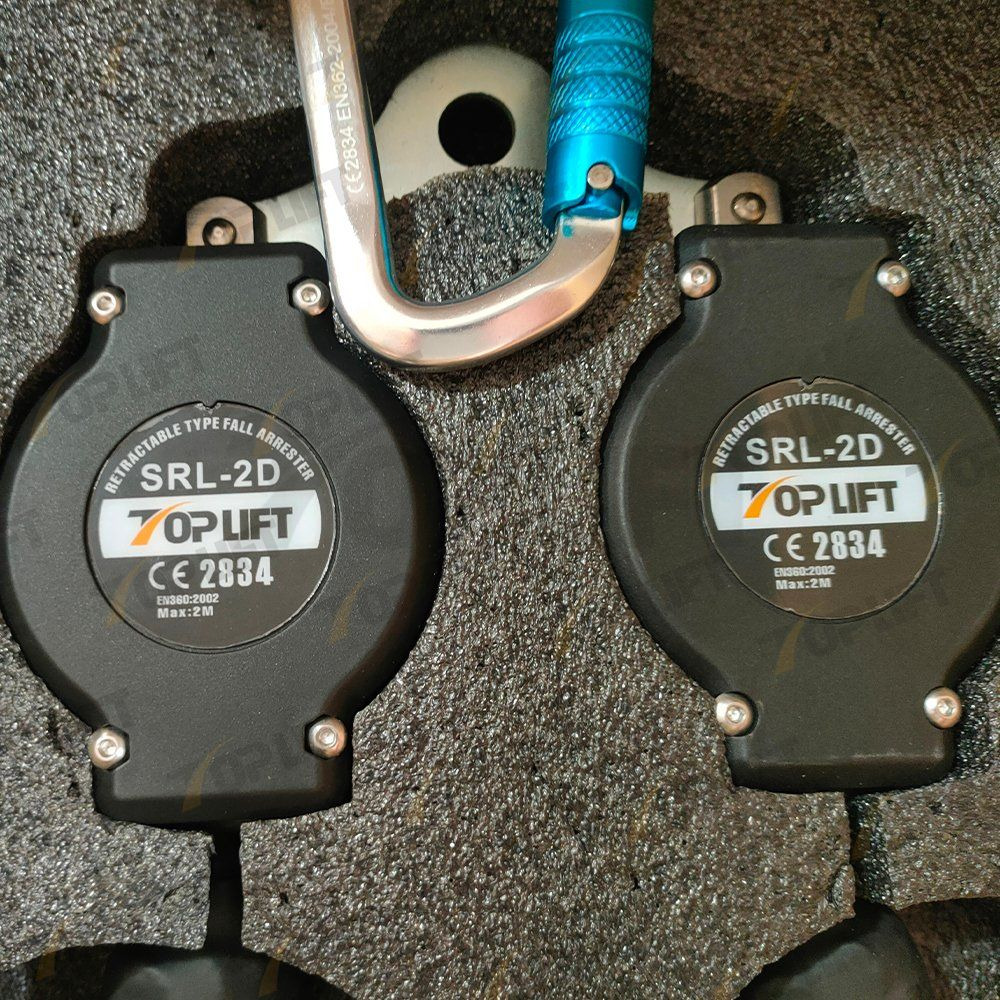 High Strength Self-retracting Protection Equipment Double Type Fall Arrester 