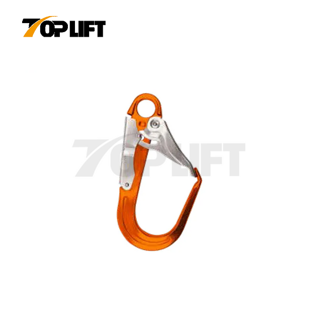 TOPLIFT 25KN Opening 61MM Aluminium Safety Locking Snap Hook for Climbing