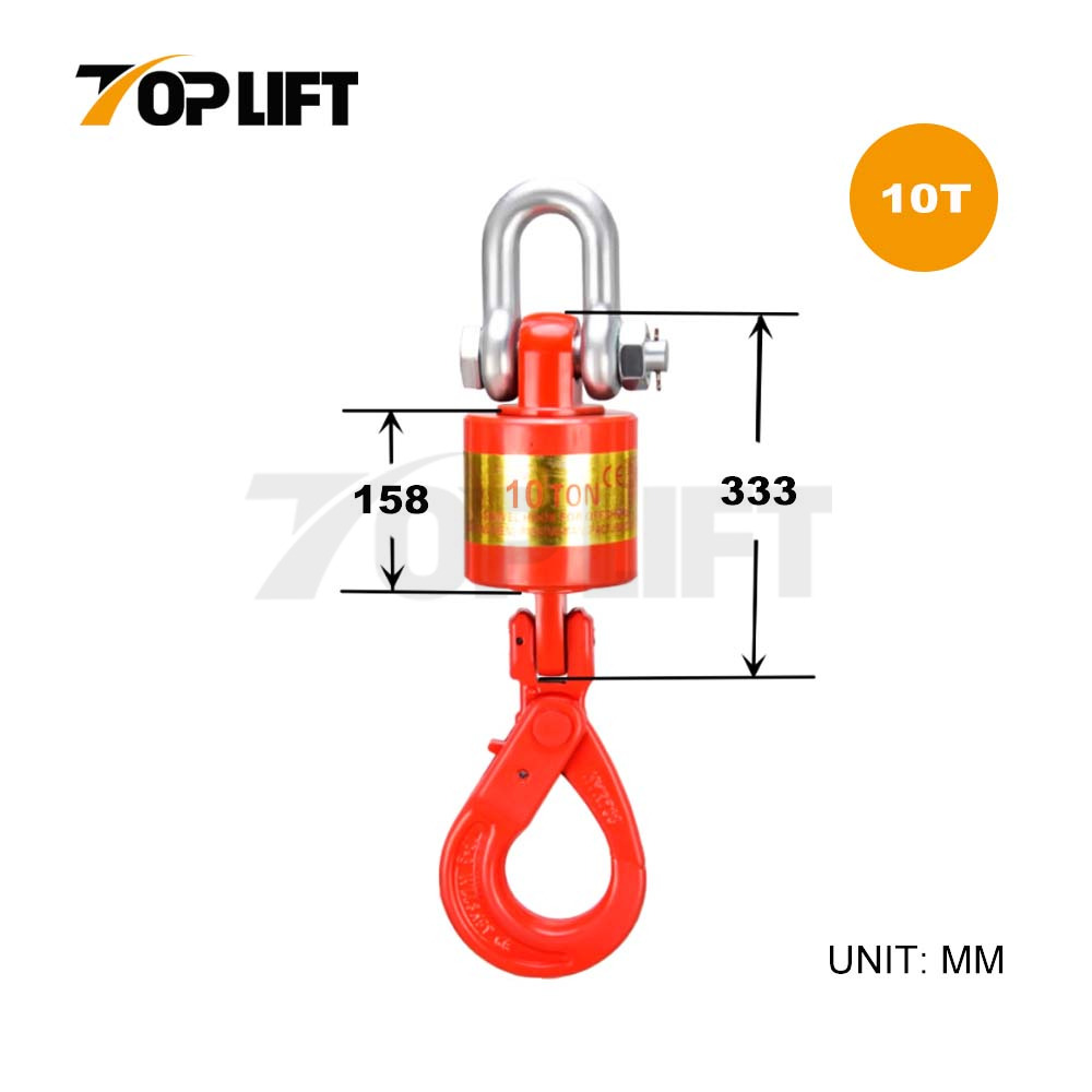 Versatile Vertical Alloy Steel 360° Rotating Industrial-Grade G80 Oilfield Swivel Hook