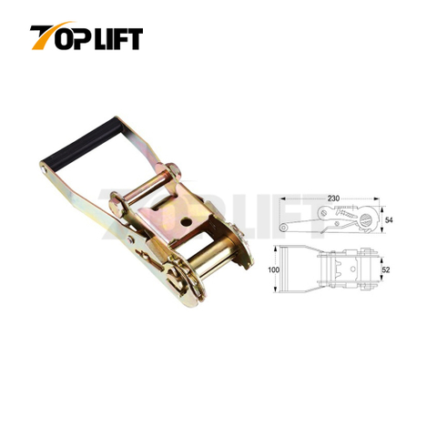 2'' Ratchet Tie Down Heavy Duty Retractable Tie Cargo Lashing Straps Buckle