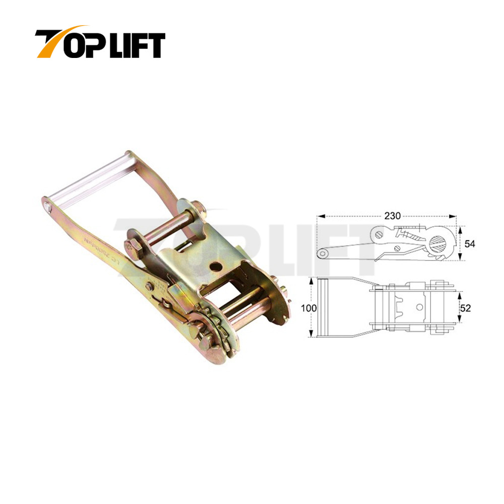 Cargo Lashing Strap Ratchet Tie Down Buckle Aluminium Handle Buckle