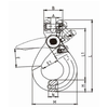TP-808 G80 Rigging Hardware Forged Alloy Steel Self Lock Clevis Hook Improved
