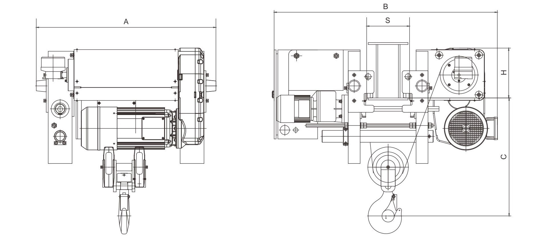 单梁式钢丝绳电动葫芦 (2)